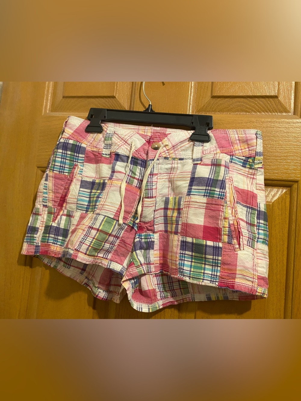 GAP Multicolor Plaid Cotton  Shorts - Pink Focus